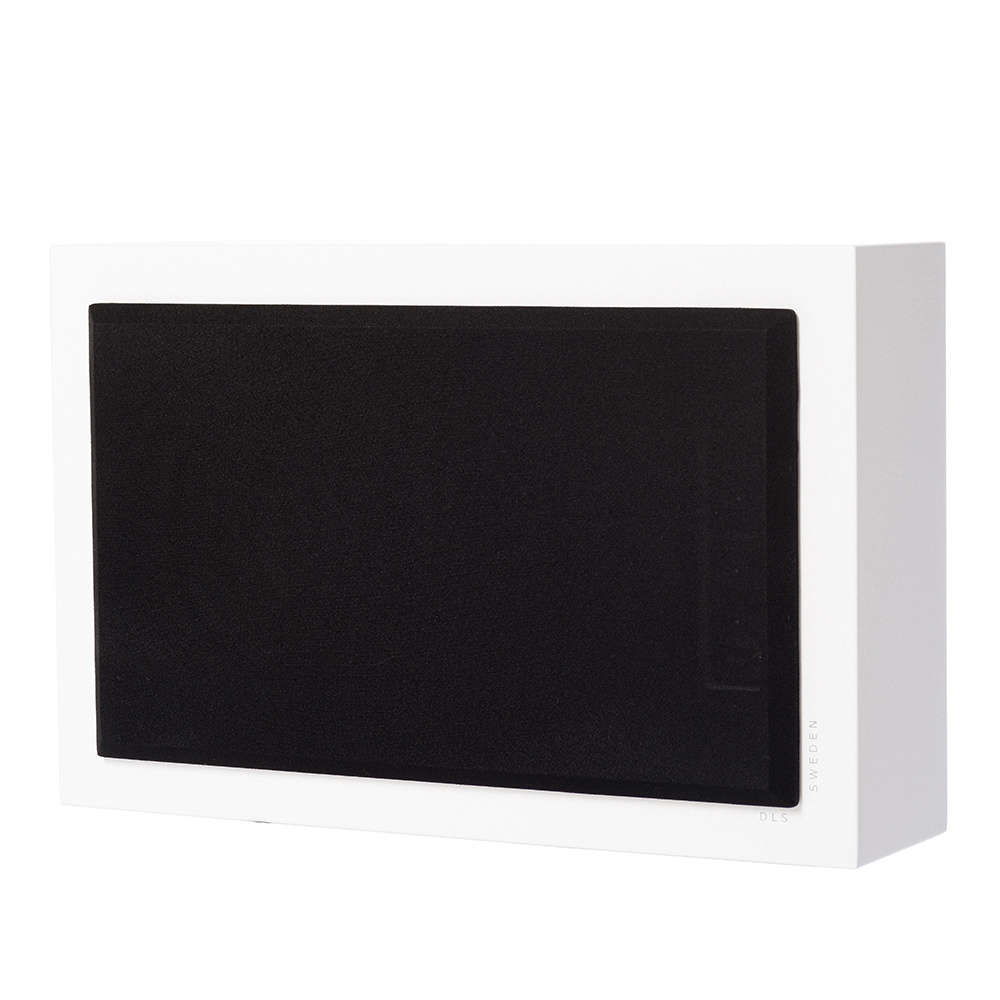 DLS Flatsub 8.2 vegghengbar aktiv subwoofer, matt hvit