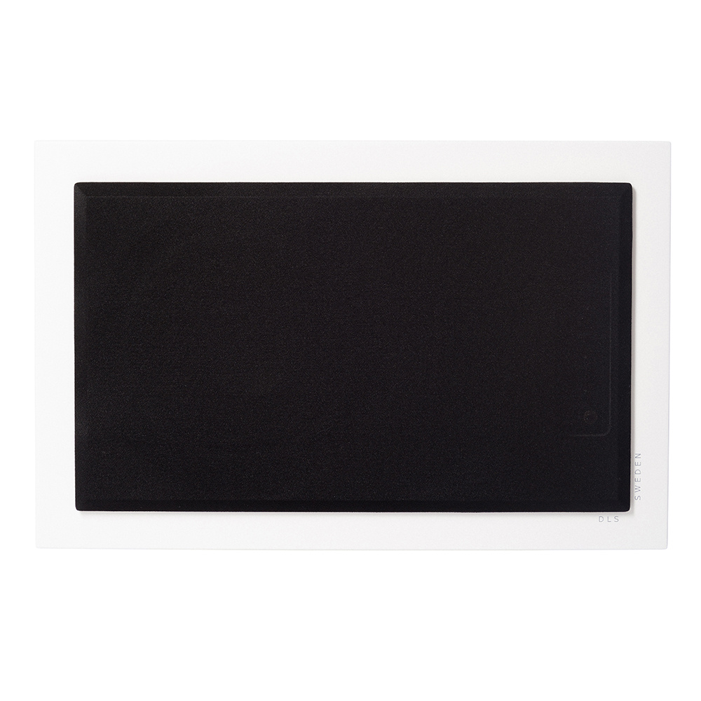 DLS Flatsub 8.2 vegghengbar aktiv subwoofer, matt hvit