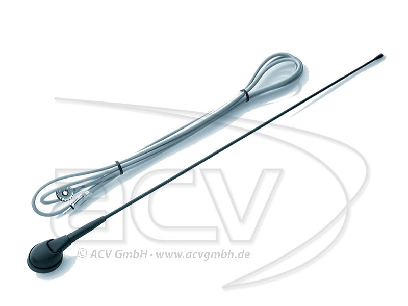 Tak antenn Fiat m,m 0-90grader, 10mm hål, 2,7m kabel