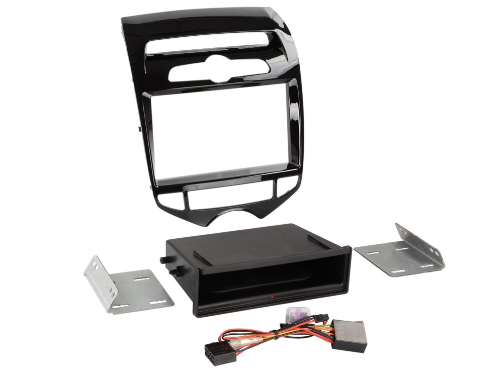 2-DIN Monteringsram Hyundai IX20, Piano svart