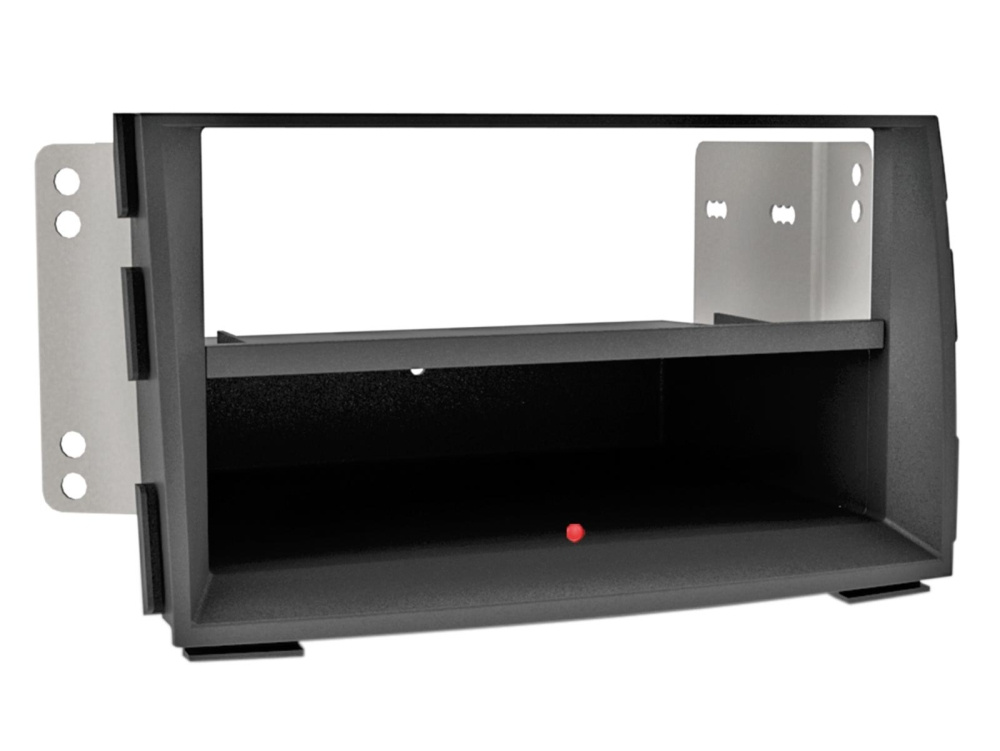 Monteringsramme 1-DIN KIA Venga med trådløs lading, svart