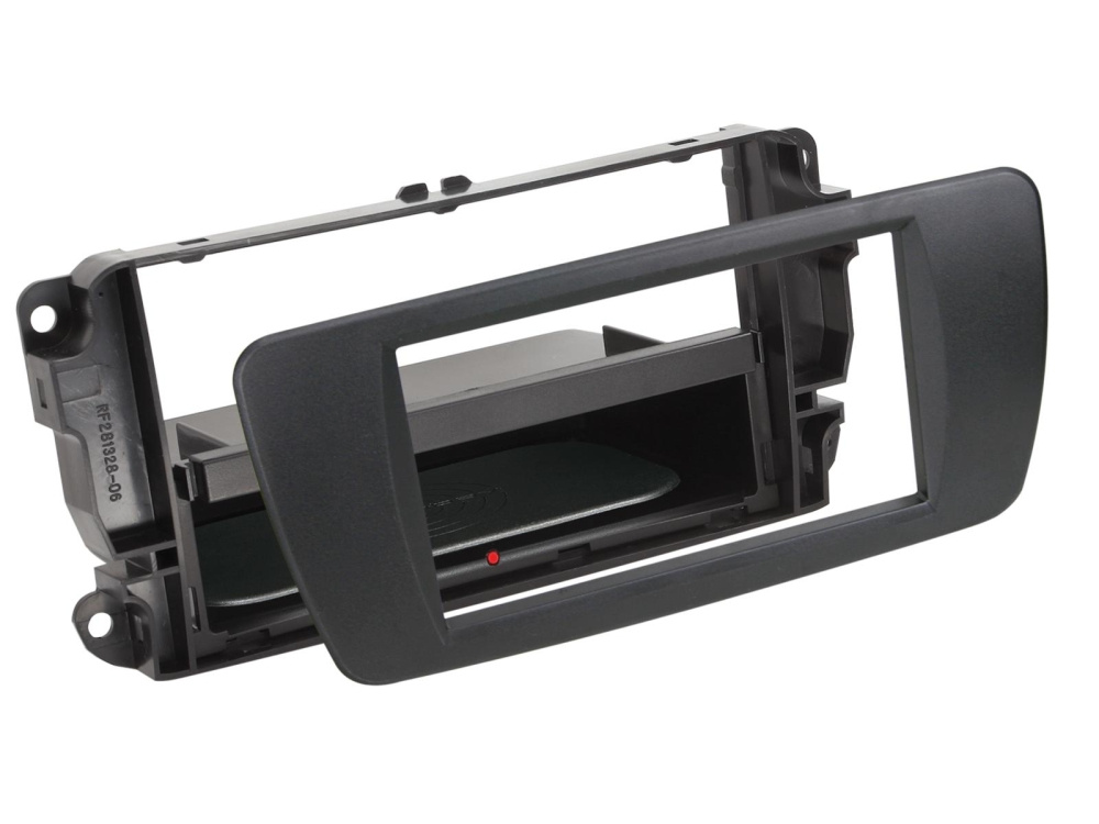 Monteringsramme 1/2-DIN INBAY Seat Ibiza, matt svart