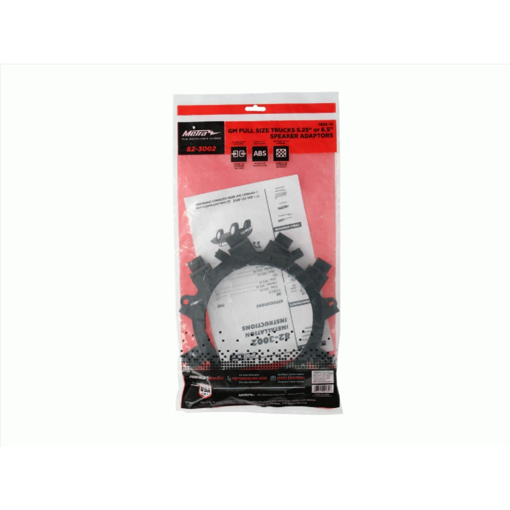 Høyttaleradapter GM forskjellige kjøretøy, Ø165mm