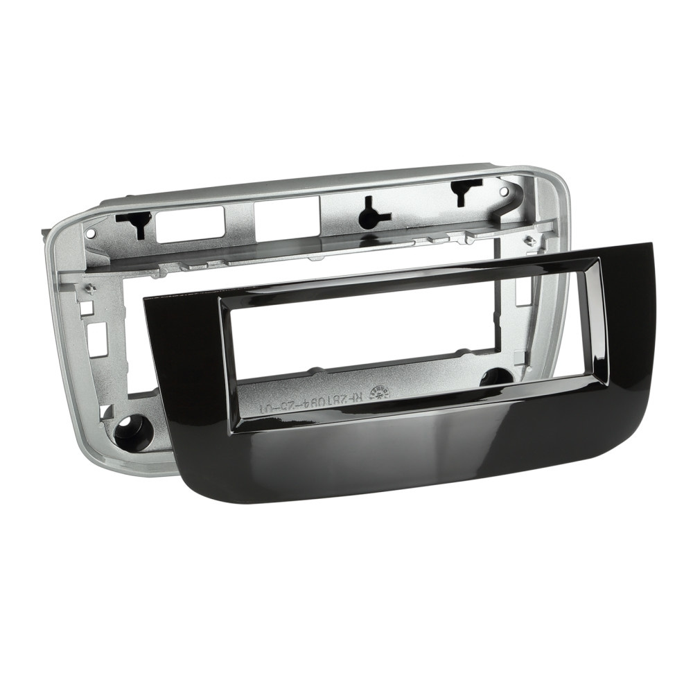 Monteringsramme 1-DIN Fiat Punto/EVO, piano svart