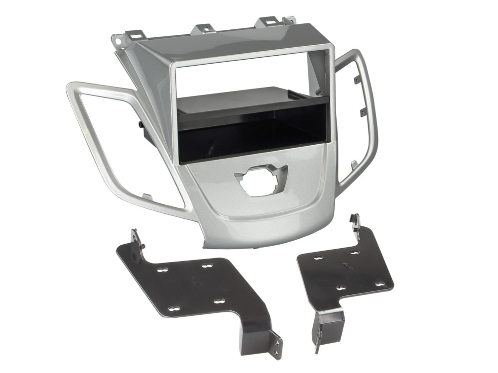 Monteringsramme 2-DIN Ford Fiesta, sølv