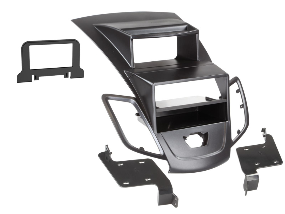 Monteringsramme 2-DIN Ford Fiesta, svart