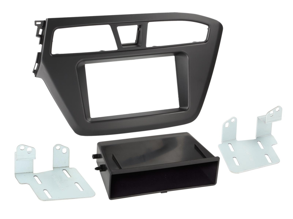 Monteringsramme 2-DIN Hyundai i20, med oppbevaringsrom