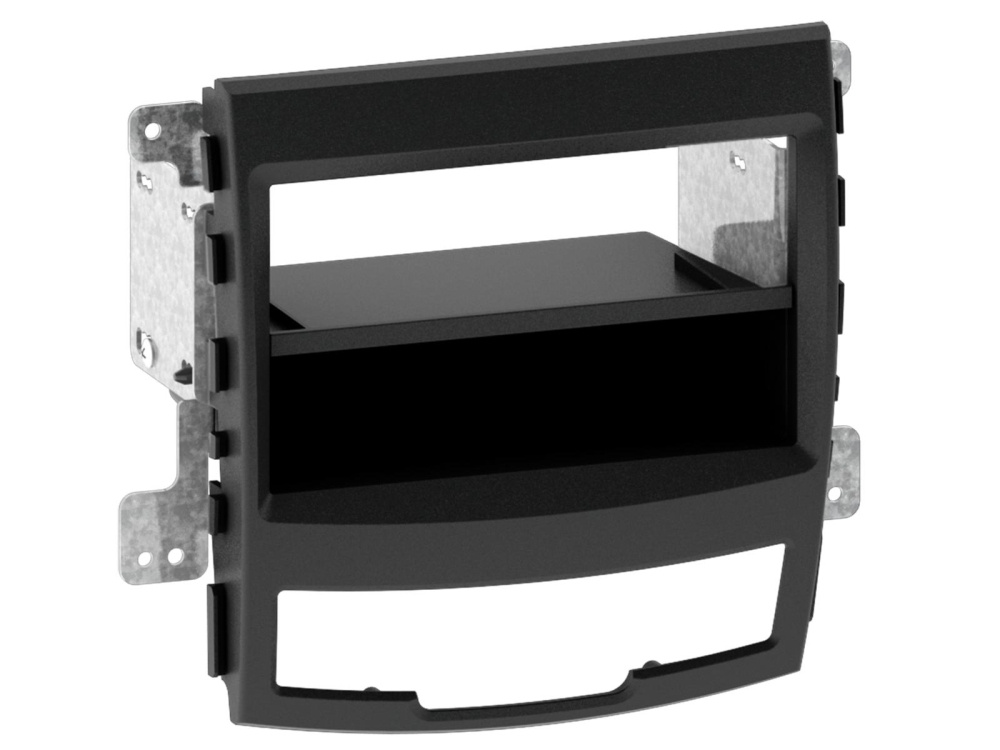 Monteringsramme 2-DIN Ssangyong Korando, svart