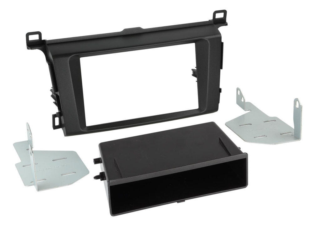 Monteringsramme 2-DIN med oppbevaringsrom, Toyota RAV4 04/2013-12/2018