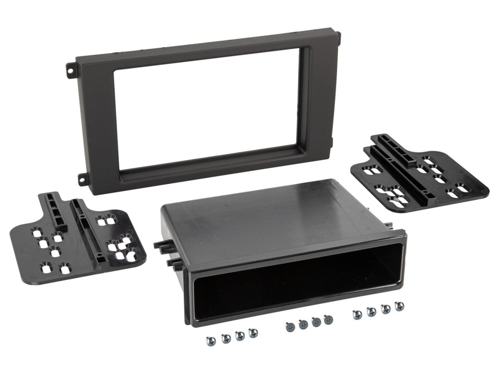 Monteringsramme 2-DIN med oppbevaringsrom Porsche Cayenne 2002-2010