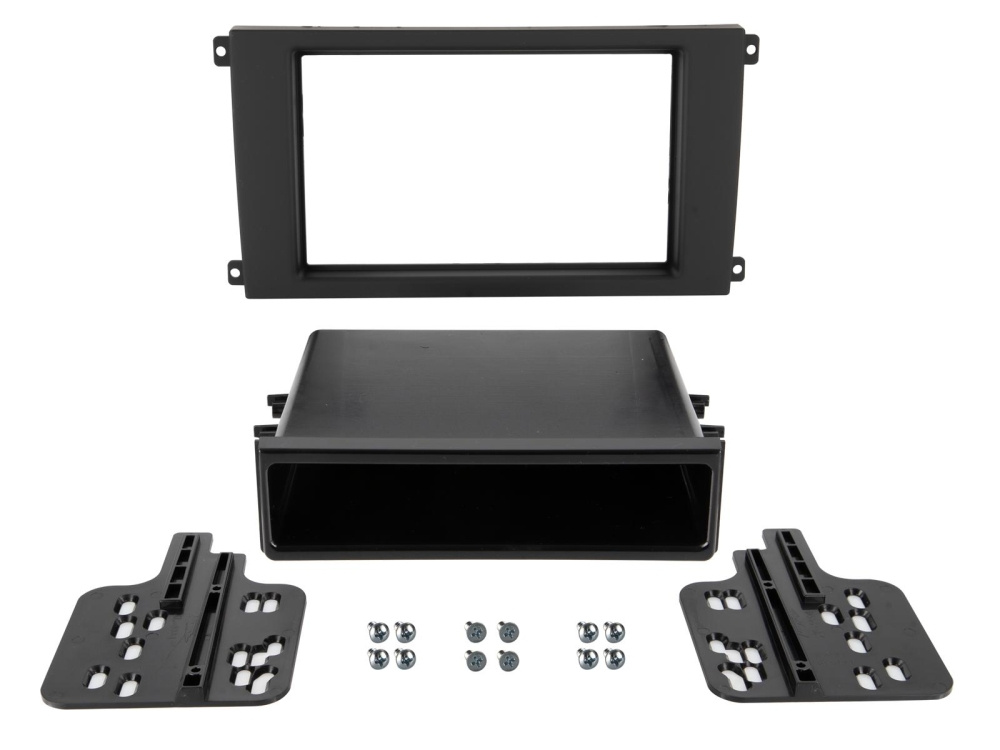 Monteringsramme 2-DIN med oppbevaringsrom Porsche Cayenne 2002-2010