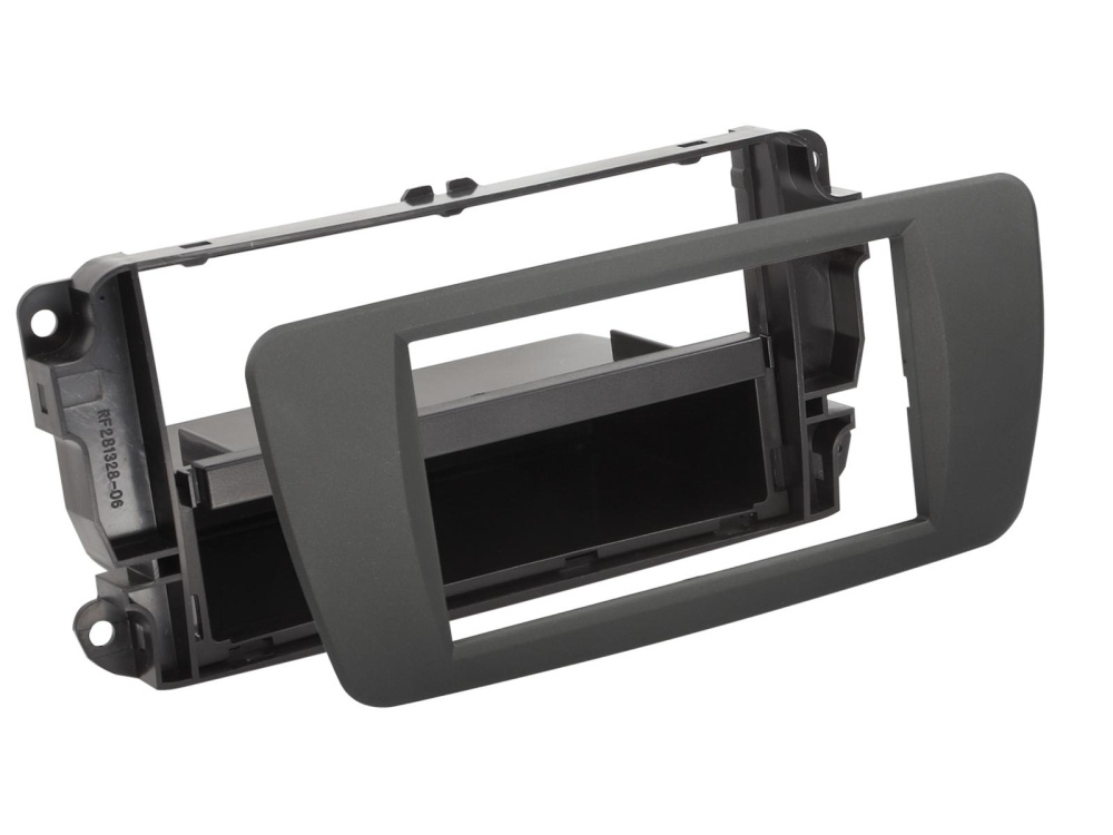 Monteringsramme 2-DIN med oppbevaringsrom Seat Ibiza, tuam grå