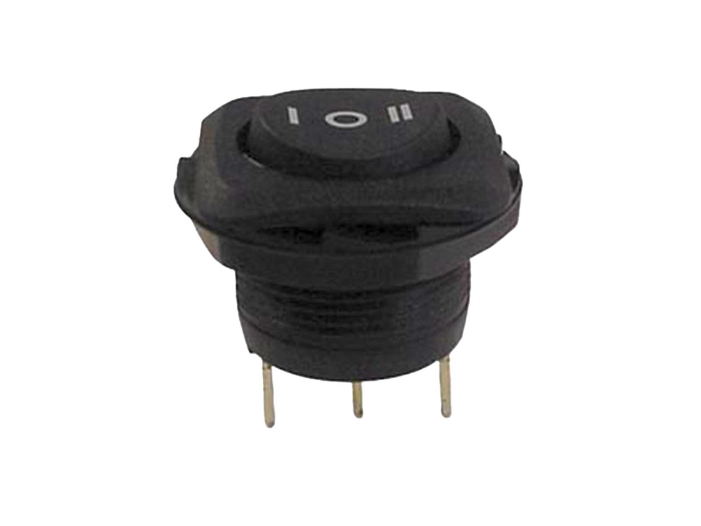 Vekselbryter ON/OFF/ON svart