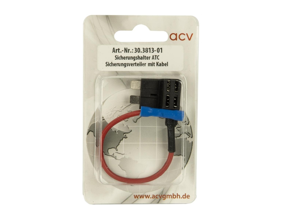 ATC sikringsholder/tyv med kabel