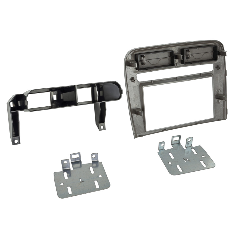Monteringsramme 2-DIN Fiat Grande Punto, antrasitt
