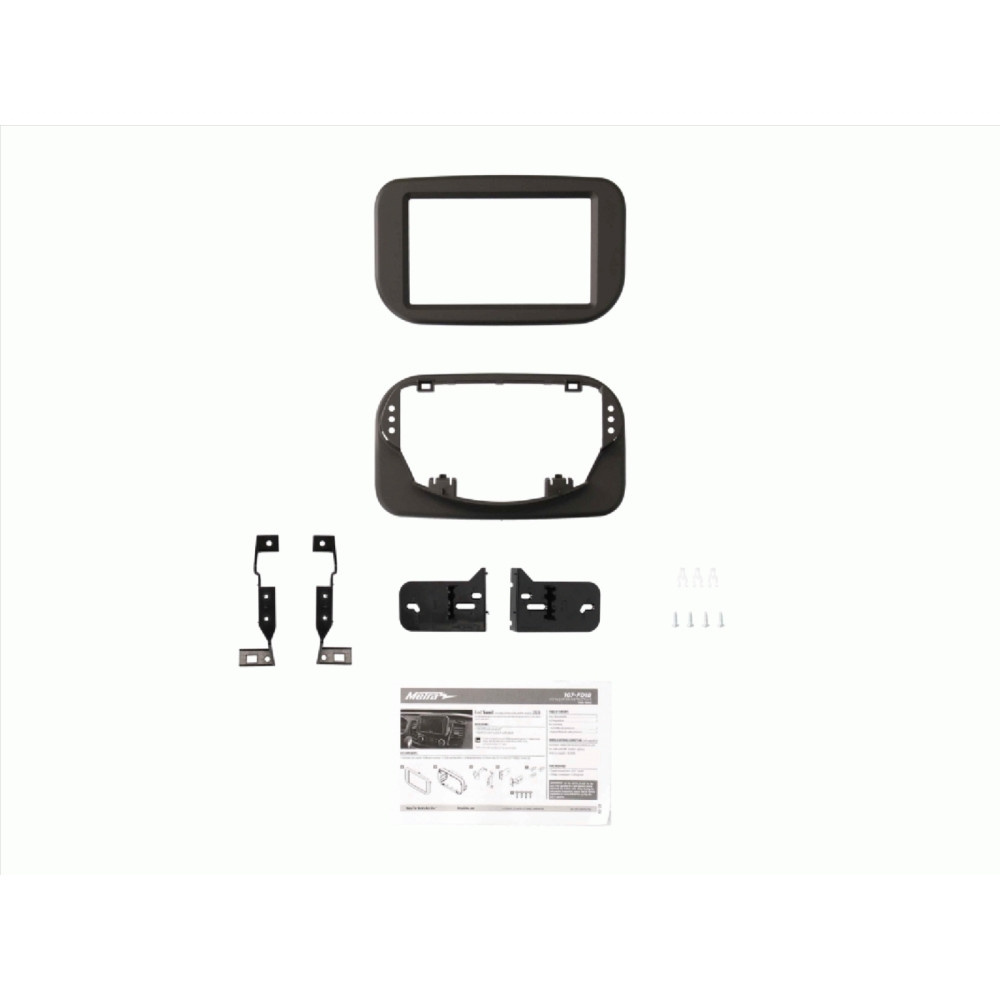 Monteringsramme 2-DIN Ford Transit, matt svart