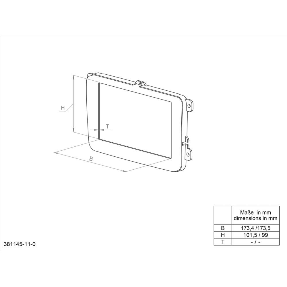 ACV Monteringsramme 2-DIN Dodge/Jeep
