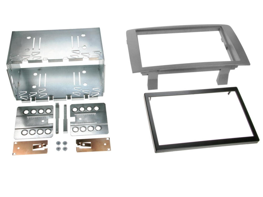 Monteringsramme 2-DIN Lancia Musa, antrasitt