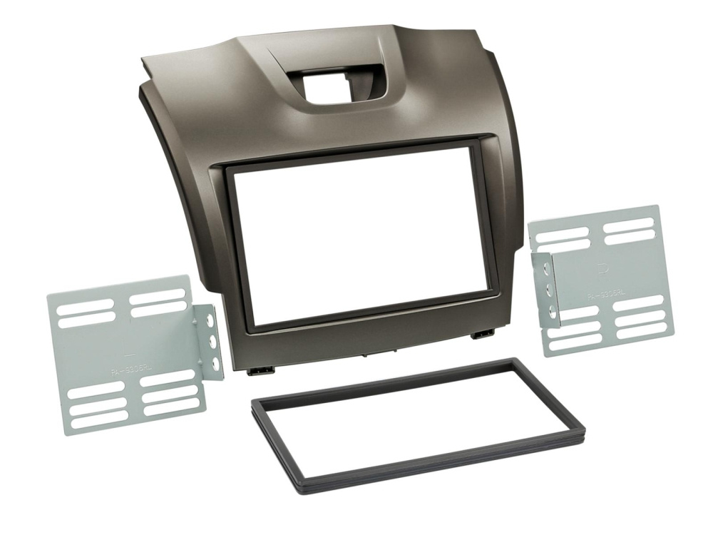 Monteringsramme 2-DIN Chevrolet/Isuzu, grå