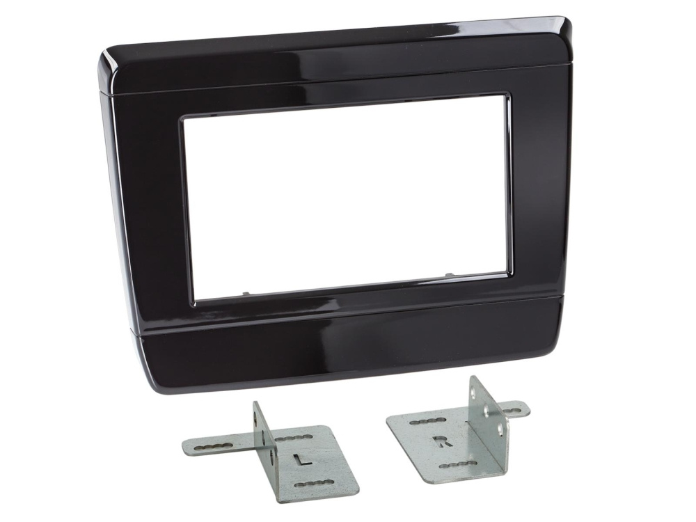 Monteringsramme 2-DIN Isuzu D-Max, piano svart