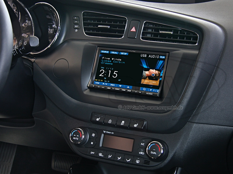 Monteringsram 2-din Kia Ceed 2012-