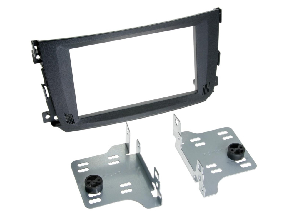 Monteringsramme 2-DIN Smart ForTwo 2010-2015, svart
