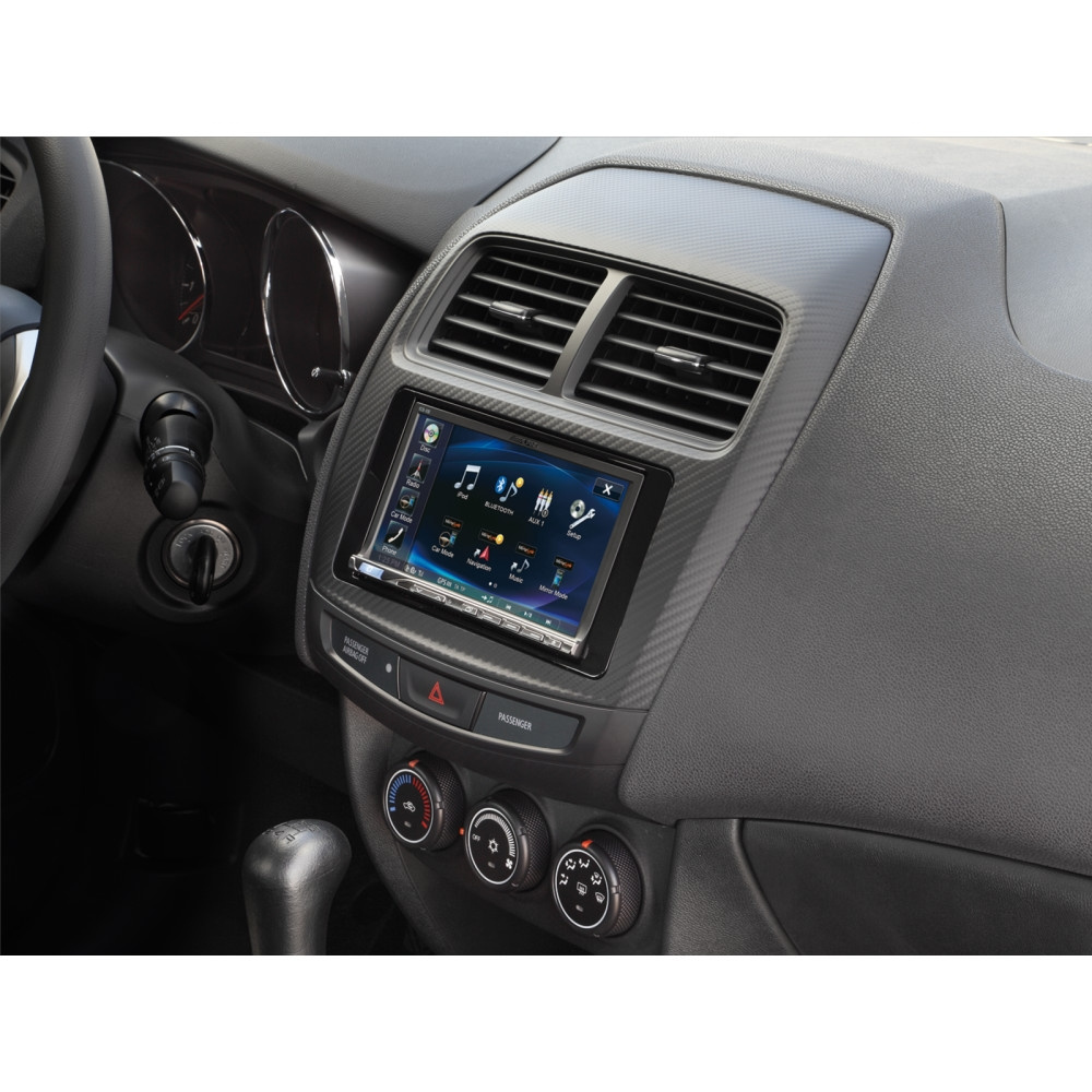 Monteringsram 2-din Mitsubishi ASX 2015- piano svart
