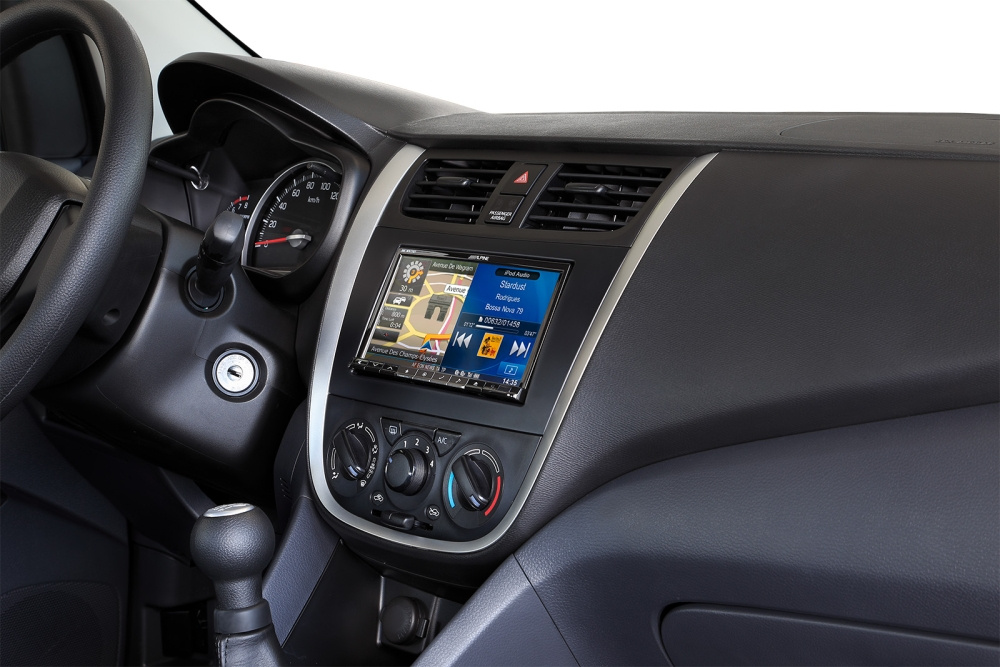 Monteringsramme 2-DIN Suzuki Celerio svart