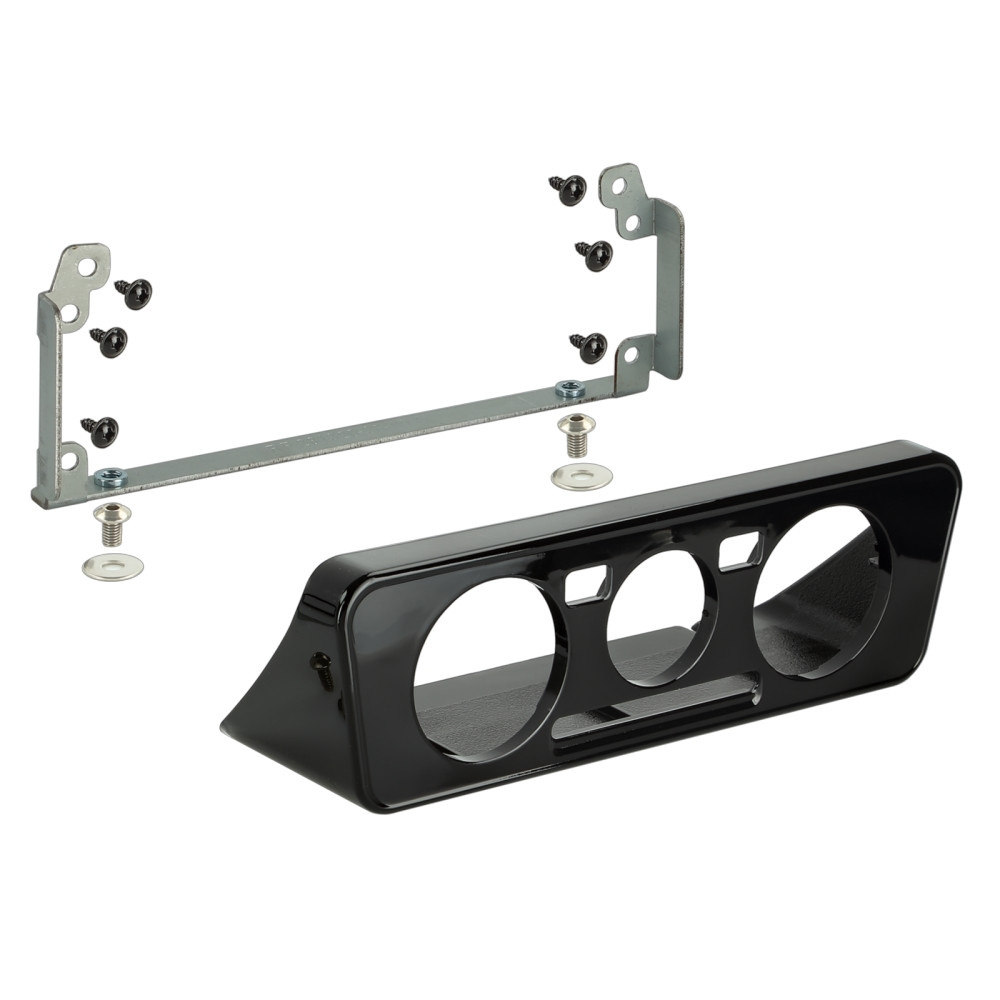 Monteringsramme 2-DIN Seat/Skoda/VW, piano svart