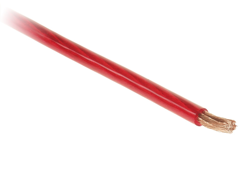 10mm² (8AWG) strømkabel Rød - ACV