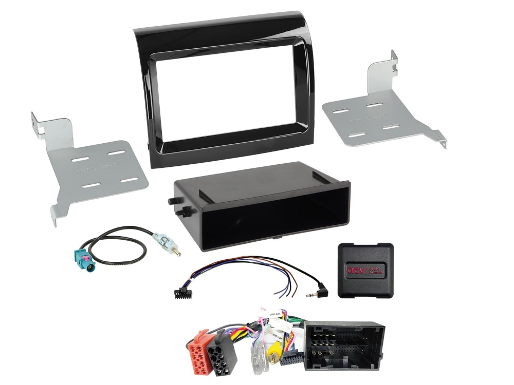 2-DIN Kit med utstyrslomme Citroen/Fiat/Opel/Peugeot
