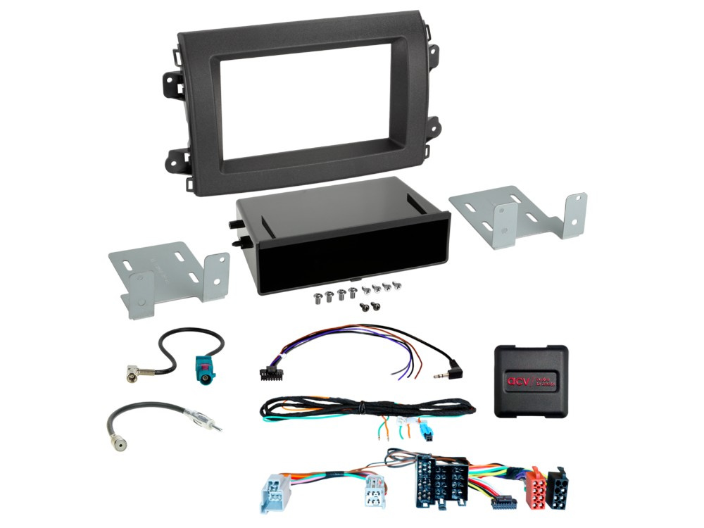 ACV Installasjonssett 1/2-DIN med oppbevaringsrom Citroen/Fiat/Opel