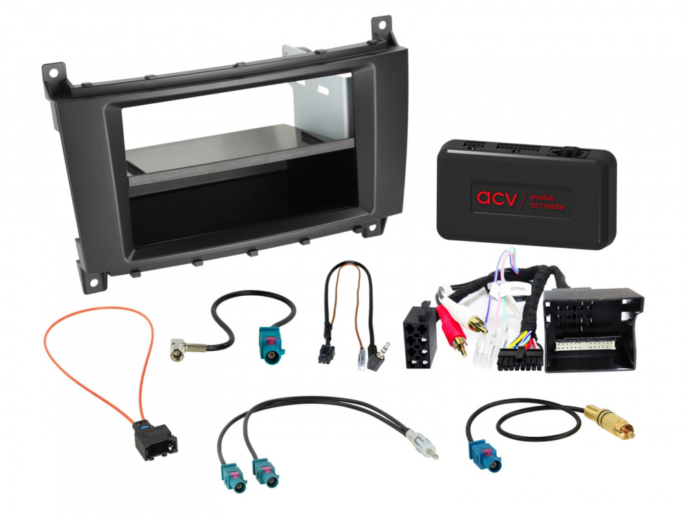 ACV Installasjonssett 2-DIN med oppbevaringsrom Mercedes