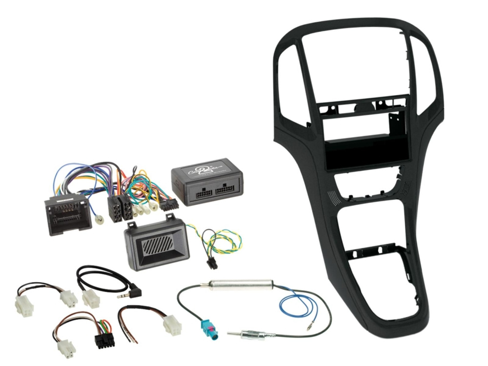 1/2-DIN Installasjonssett med oppbevaringsrom Opel Astra J