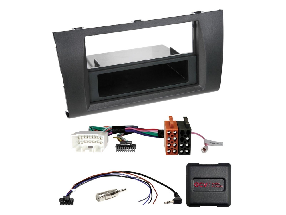 1/2-DIN installasjonssett med oppbevaringsrom Suzuki Swift 2005-2010