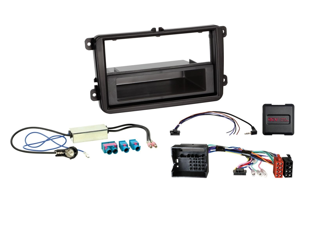 1/2-DIN Installasjonssett med brønn Seat/Skoda/VW