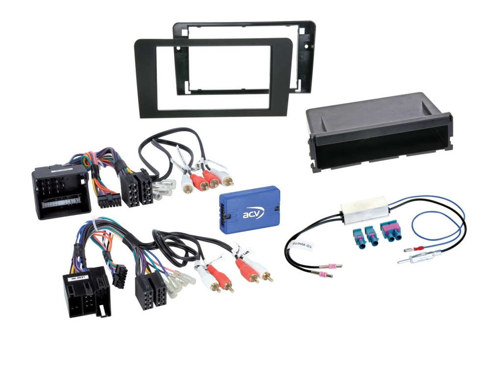 Installasjonssett 1/2-DIN med oppbevaringsrom Audi A3 2003-2013