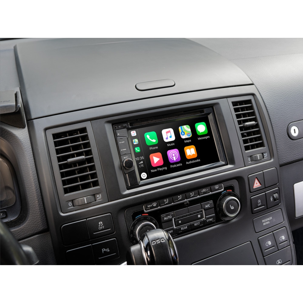 ACV Installasjonssett 1/2-DIN med oppbevaringsrom, VW T5/Touareg