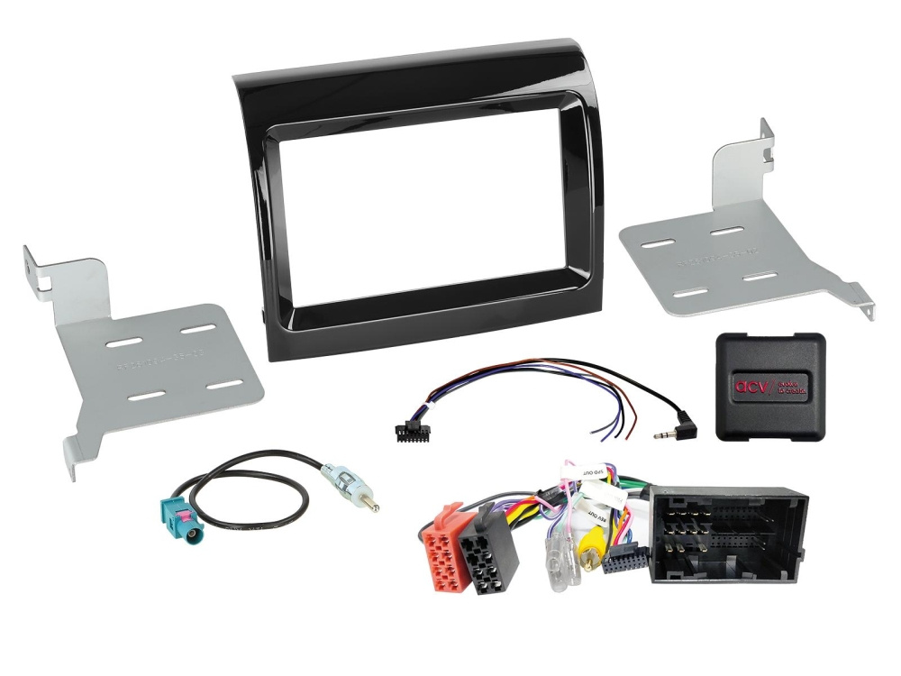 2-DIN Kit Citroen/Fiat/Opel/Peugeot, med OEM HU Rattkontroll