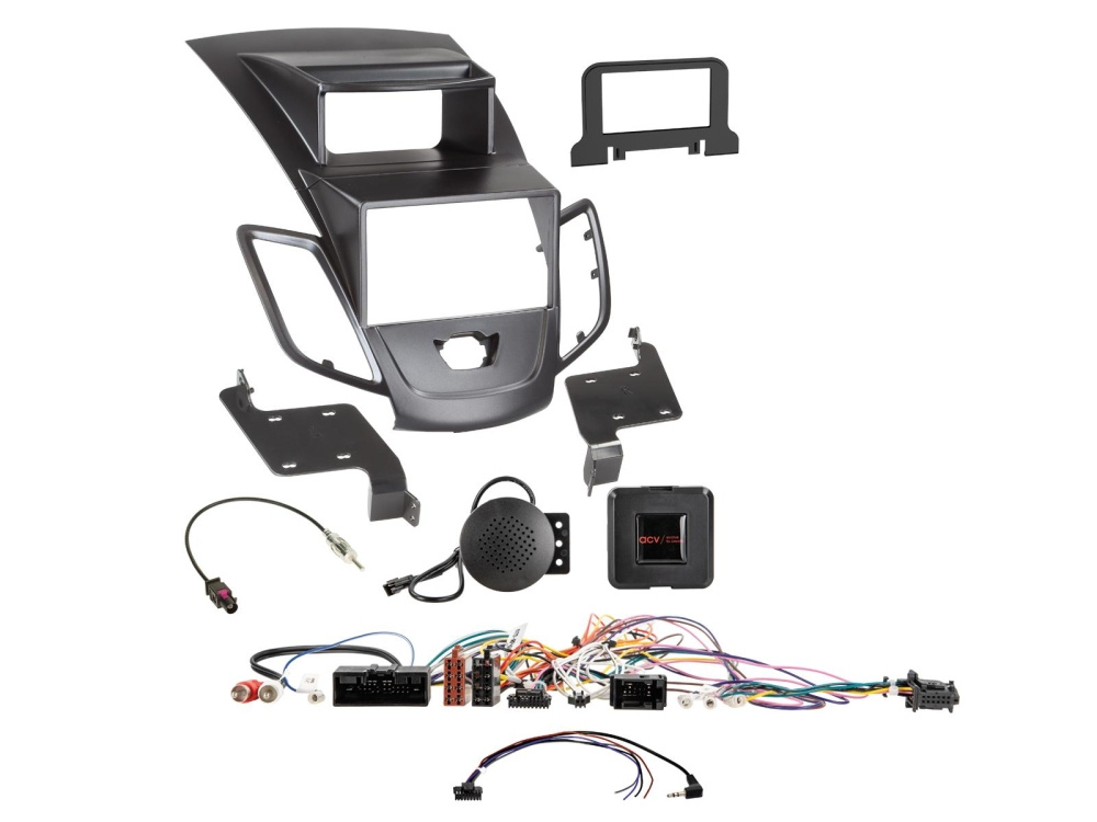 2-DIN Installationssett Ford Fiesta, svart