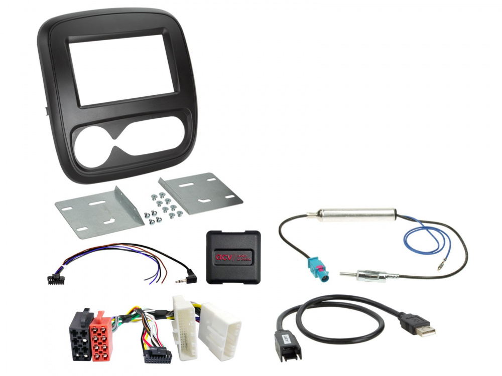 ACV Installationssett 2-DIN Fiat/Nissan/Open/Renault