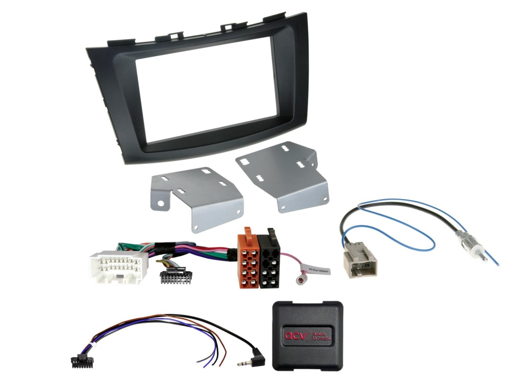 ACV Installasjonssett 2-DIN Suzuki Swift, svart