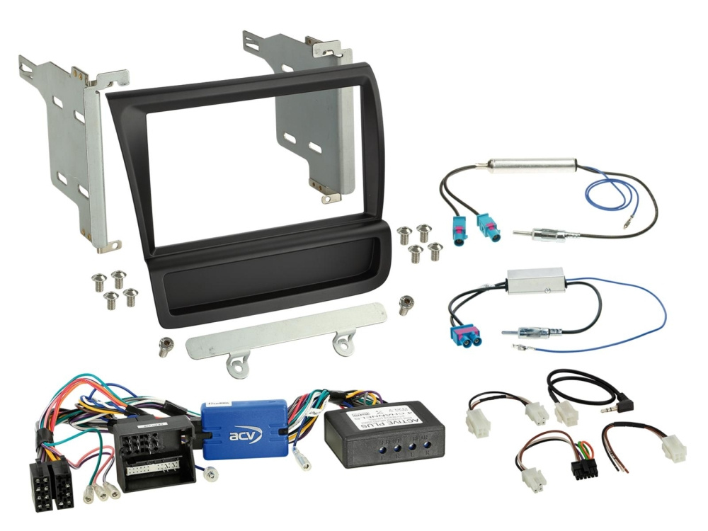 ACV Installasjonssett 2-DIN Audi R8 svart