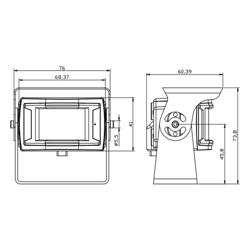 ACV Bakspegelskamera 170° Transporter