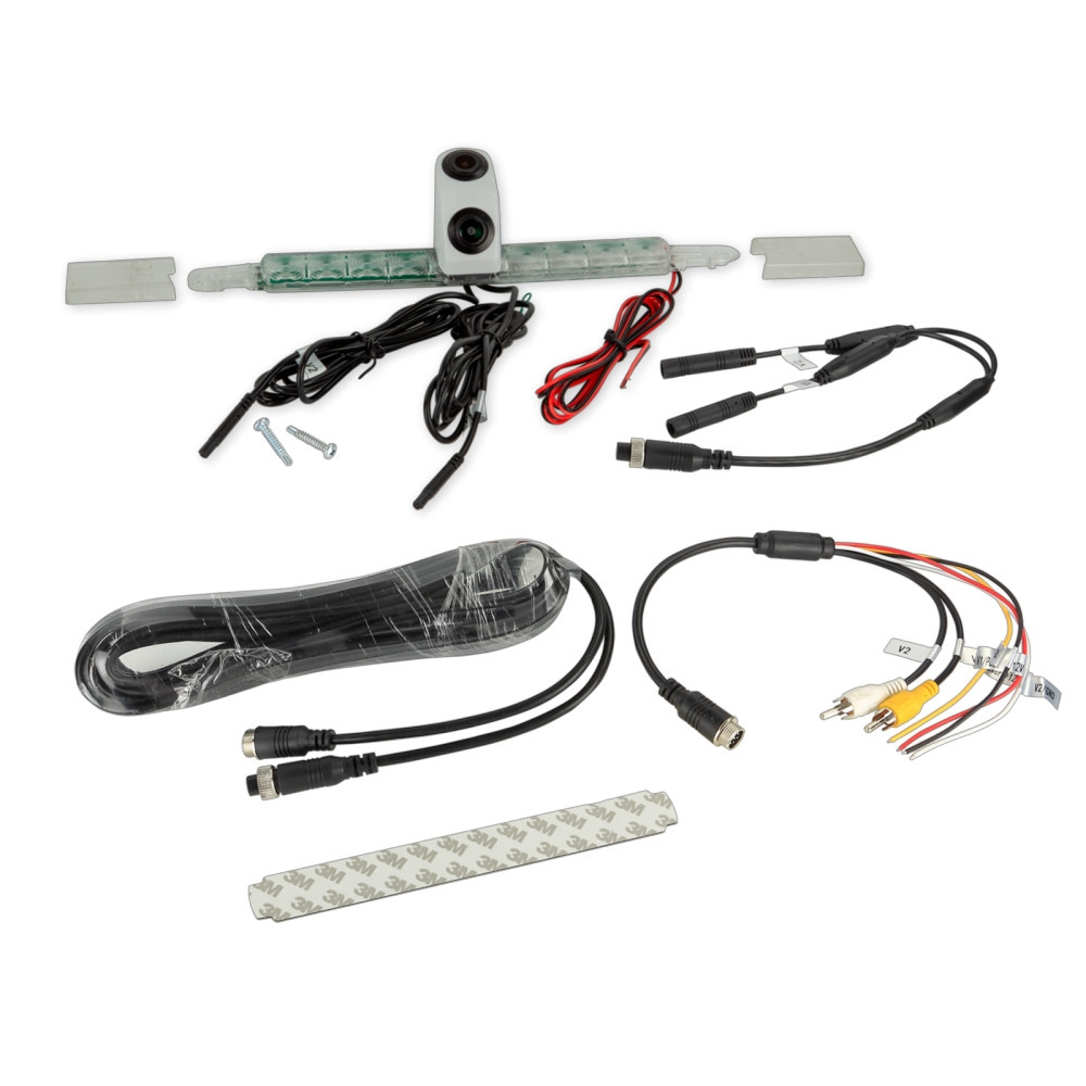 Hella bakkamera med bremselys, hvit