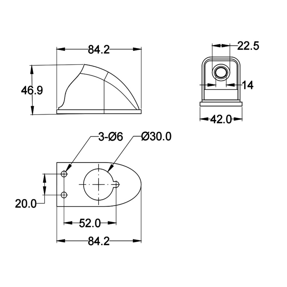 Bakoverkamera og monitor kit 7
