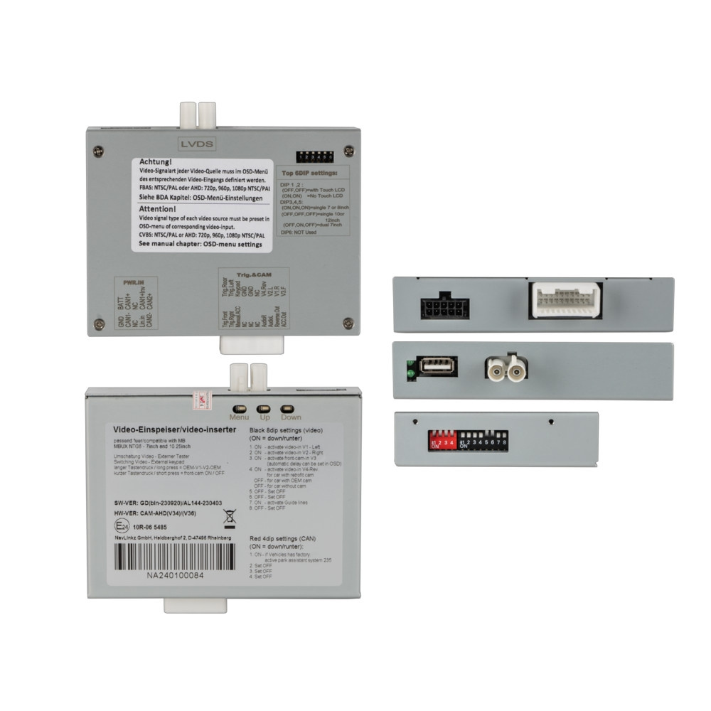 Kameragrensesnitt bak- og frontkamera