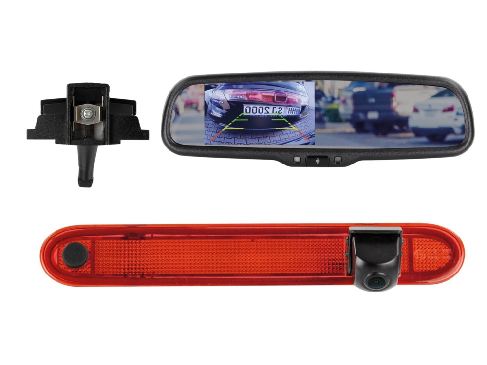 Bakkamera/monitor sett Mercedes/Renault