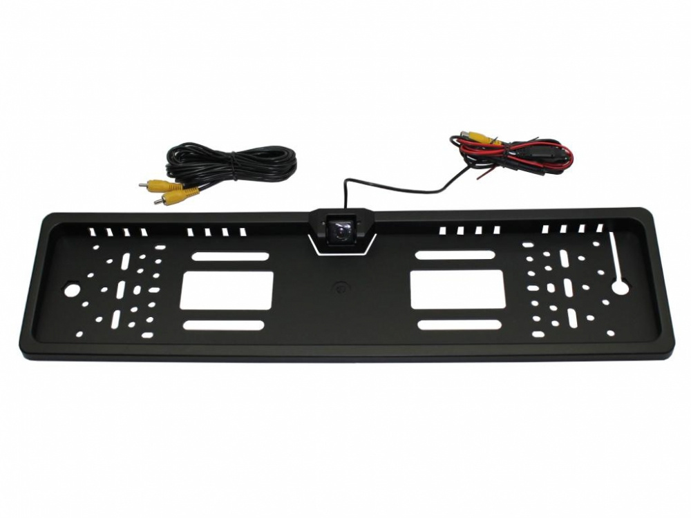 Reg skilt holder med ryggekamera og LED