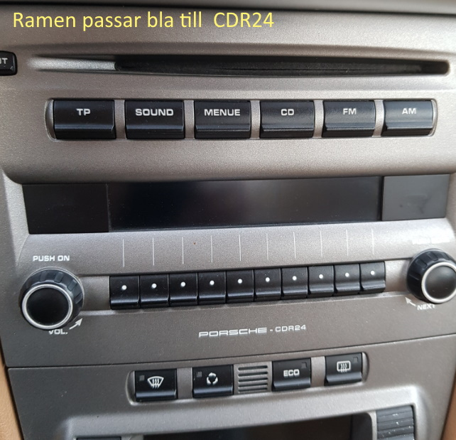 Monteringsram dubbeldin Porsche 911